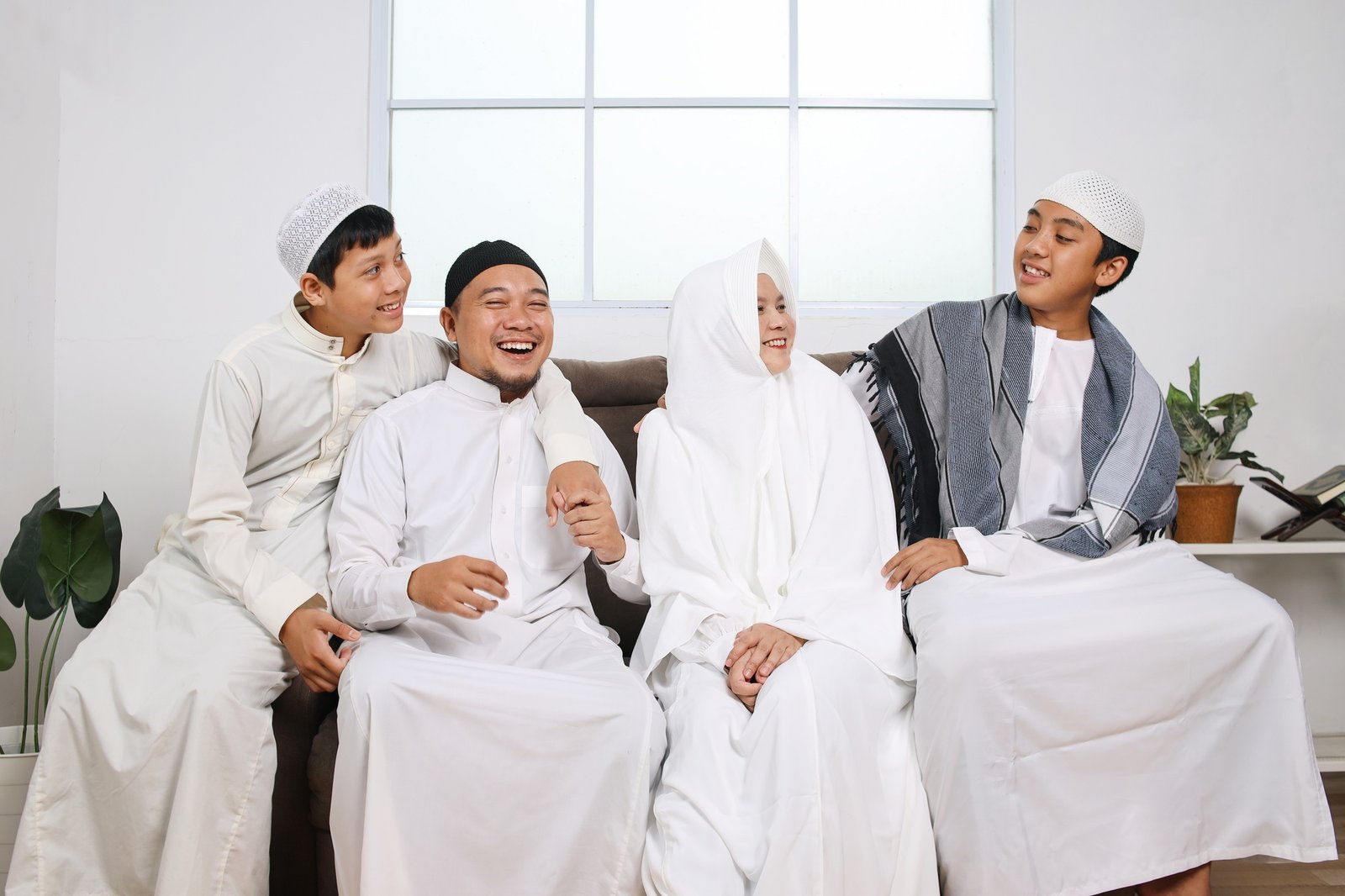 Happy Muslim Family